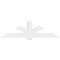 Ekena Millwork Redmond Architectural Grade PVC Gable Bracket, 84"W x 24 1/2"H x 6"D x 6"F, 7/12 Pitch GBP084X25X0606RED00 - alternate 5